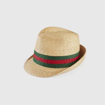 GUCCI Woven straw bucket hat outlook