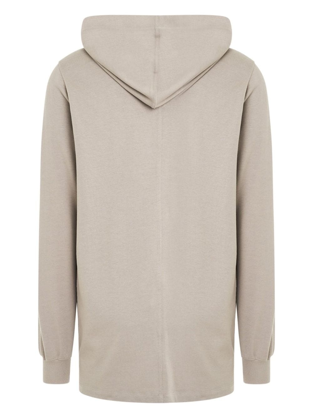mid-length cotton hoodie - 2