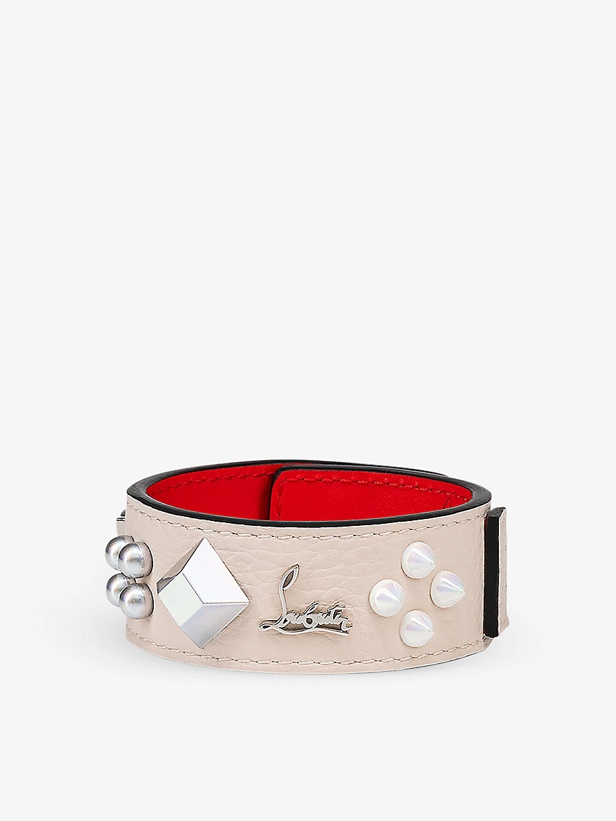 Paloma spike-embellished leather bracelet - 1
