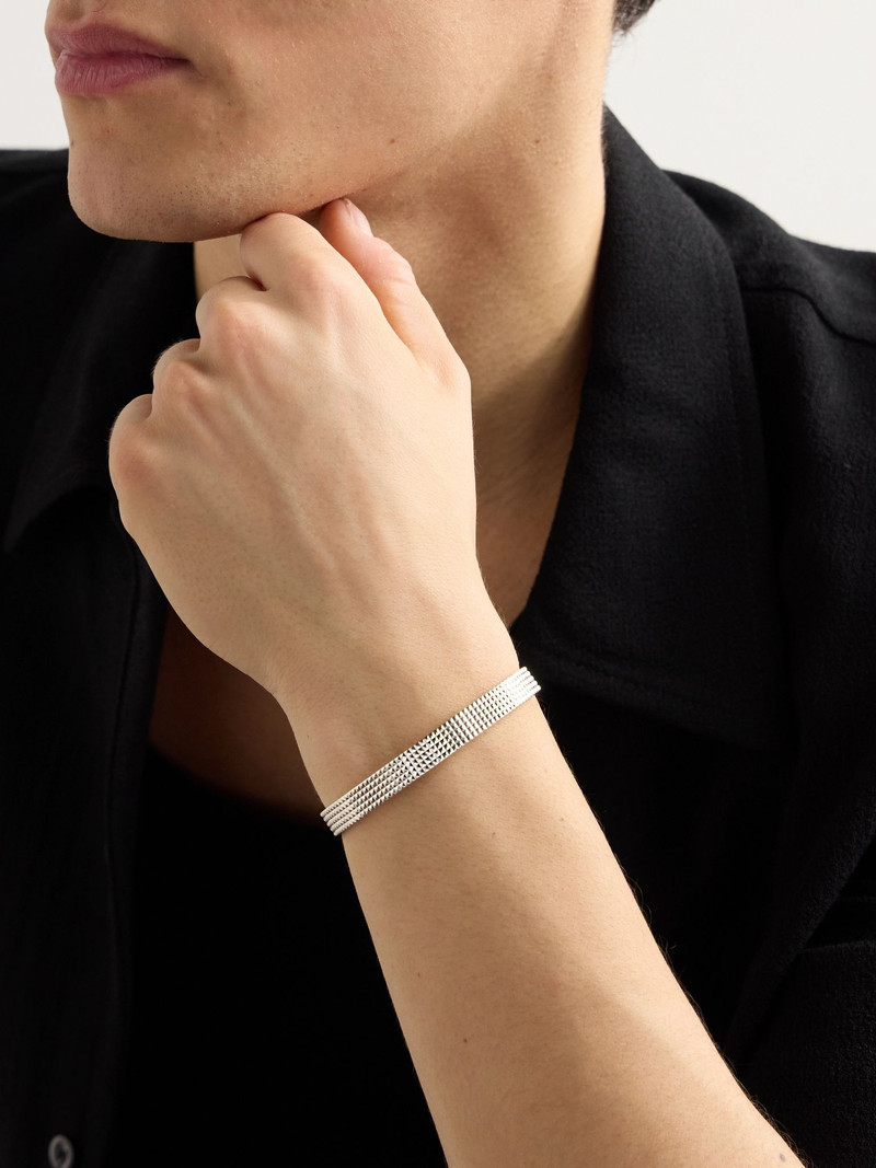 le gramme Le 23g Pyramid Recycled Sterling Silver Cuff Silver outlook