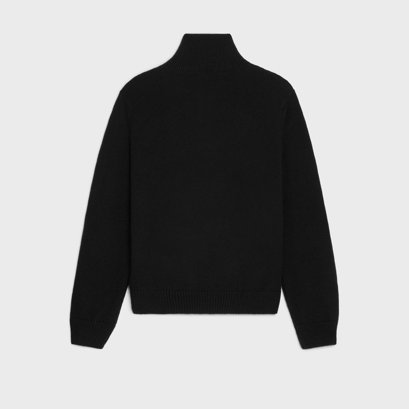 CELINE triomphe trucker sweater in wool and cashmere outlook