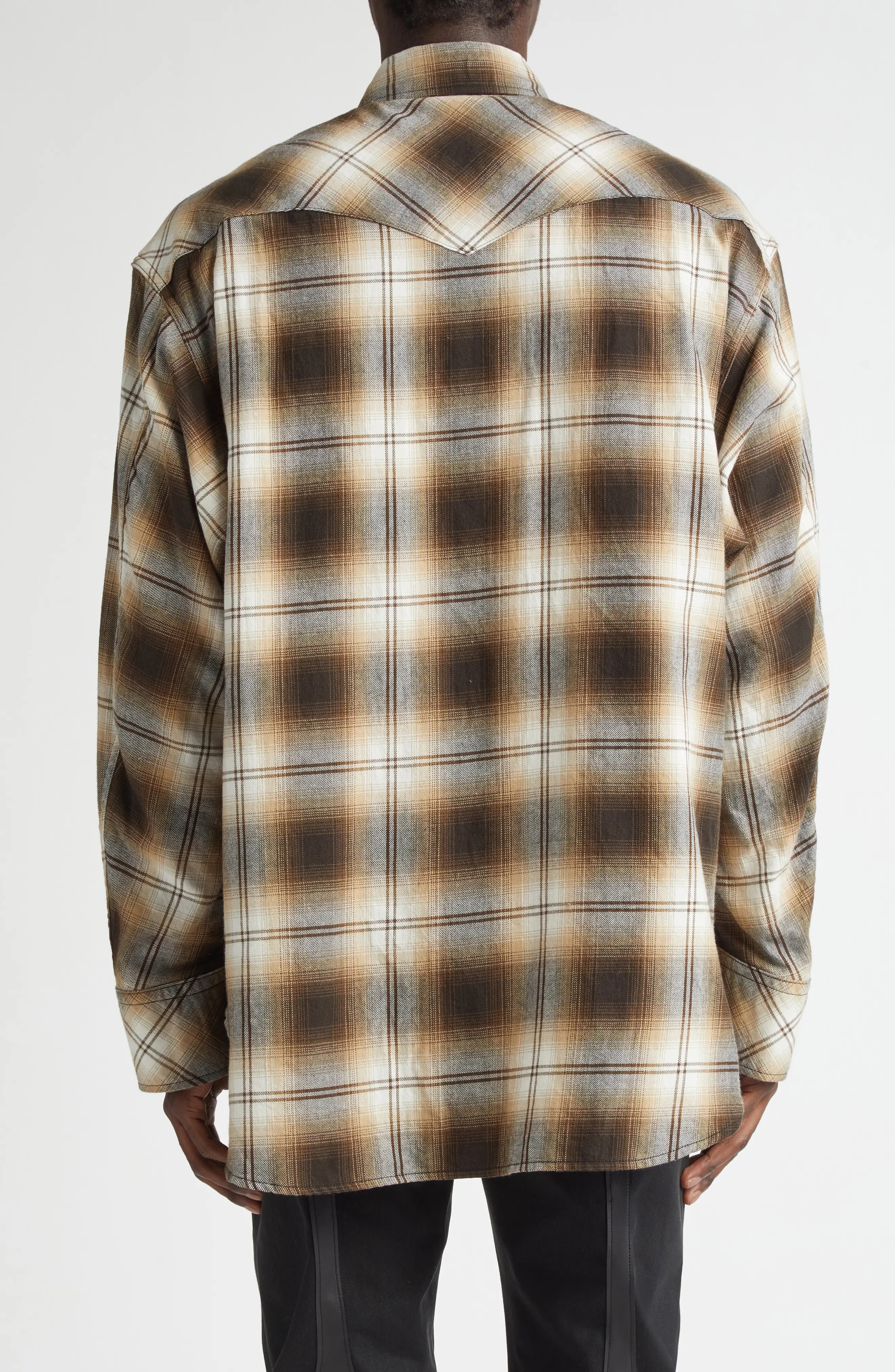 x Rafu Plaid Snap-Up Western Shirt - 3