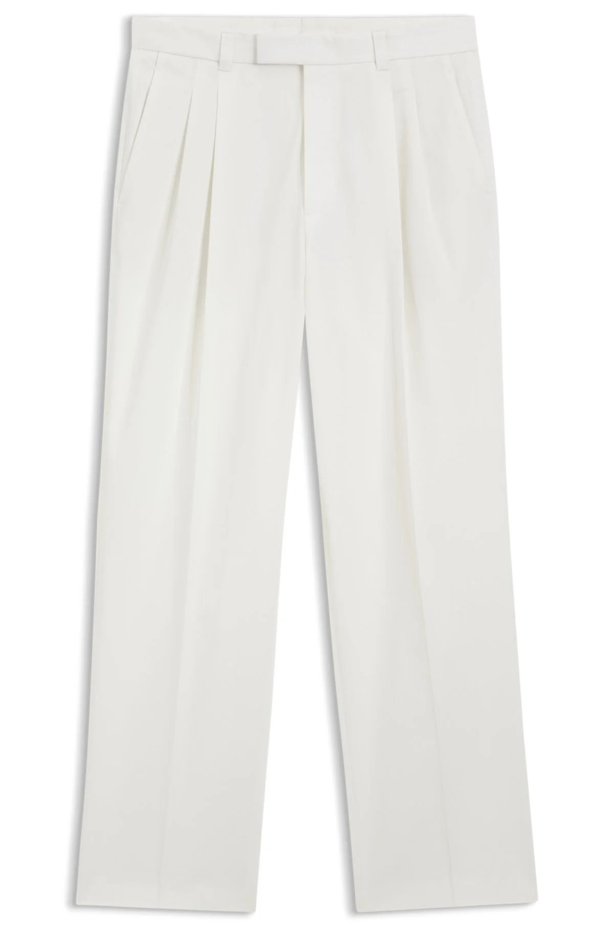 RELAXED-FIT PANTS IN STRETCH COTTON - 1