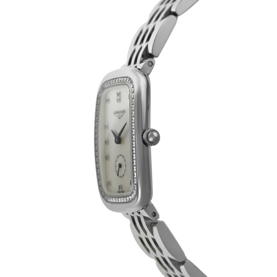 Pre-owned Longines Equestrian Collection Quartz Diamond Silver Dial Ladies Watch L6.142.0.87.6 - 3