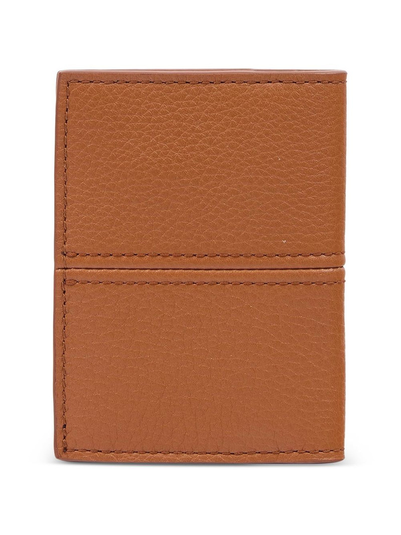 Maison Margiela stitch-detail leather card holder outlook