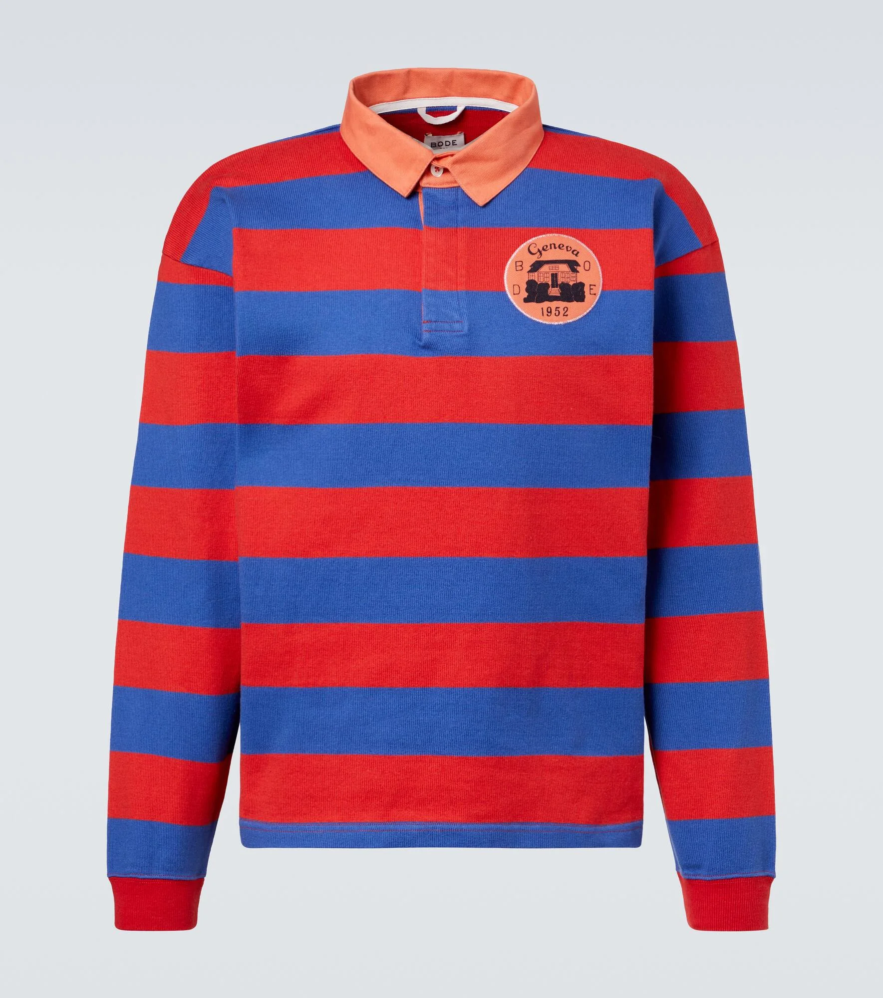 Striped cotton polo shirt - 1