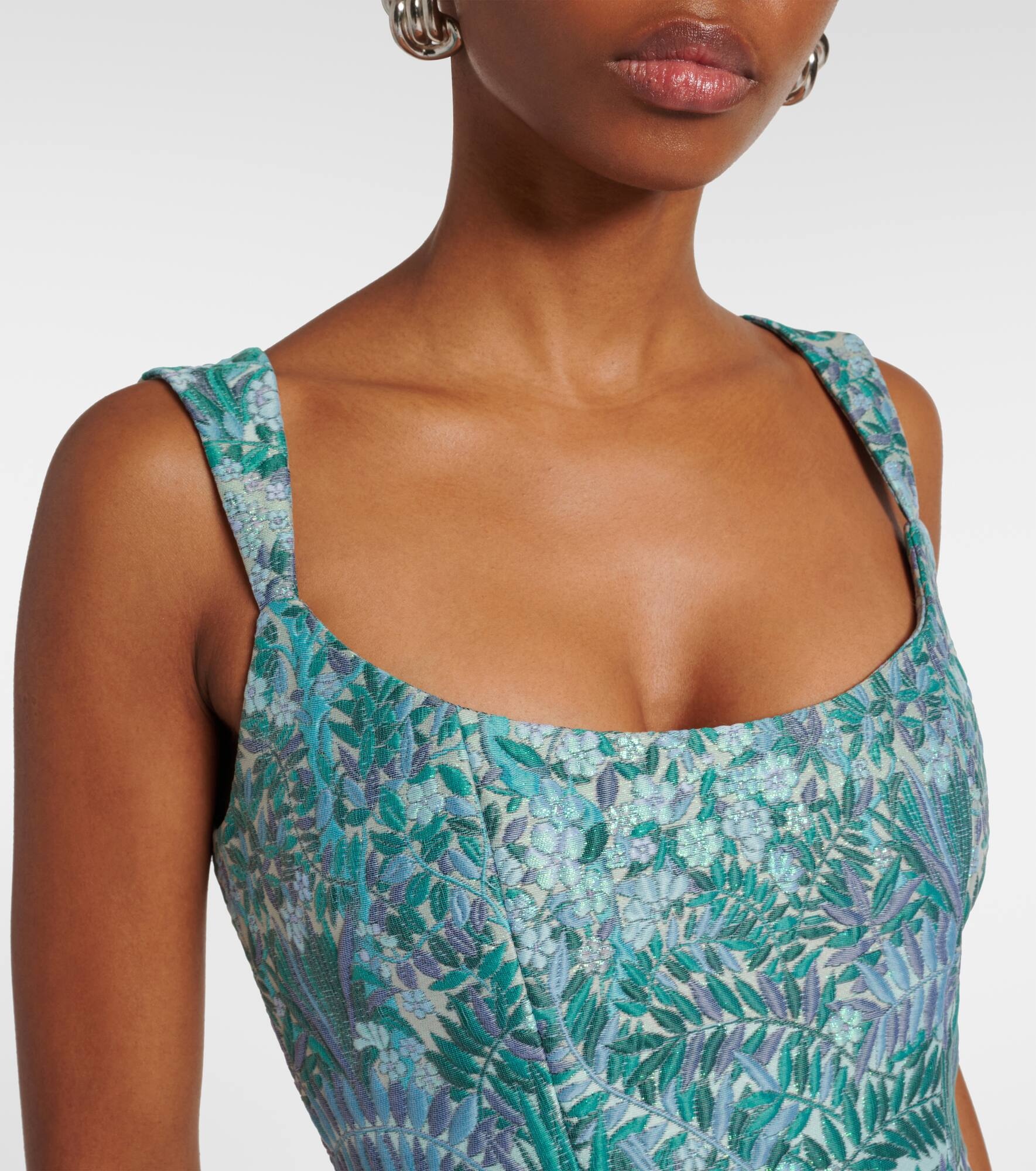 Brocade corset dress - 4