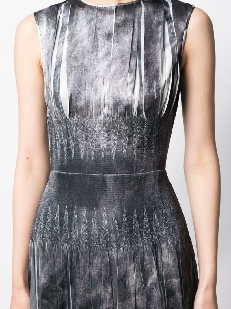 box-pleated sleeveless maxi dress 5