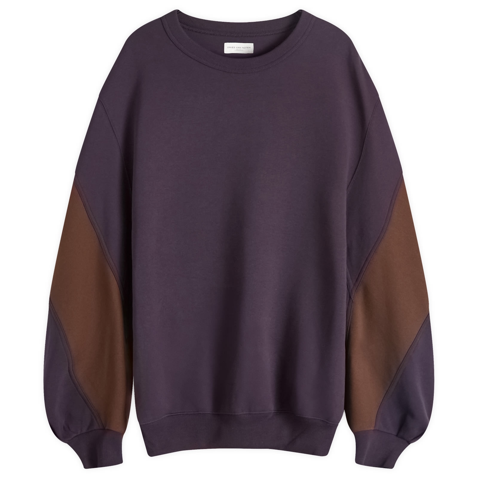 Dries Van Noten Handy Panel Sleeve Crew Sweatshirt - 1