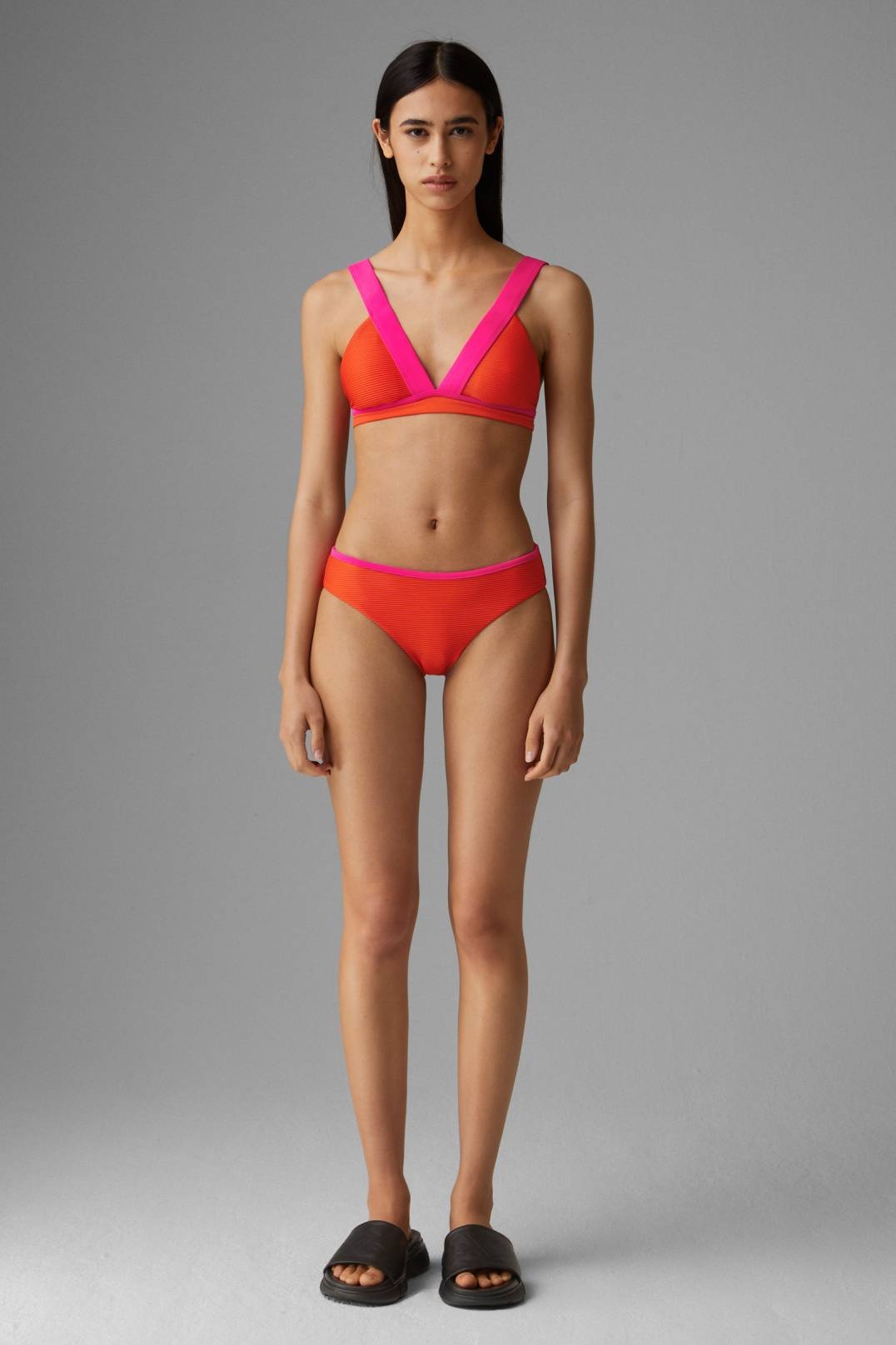 CORRY BIKINI SET IN ORANGE/PINK - 2