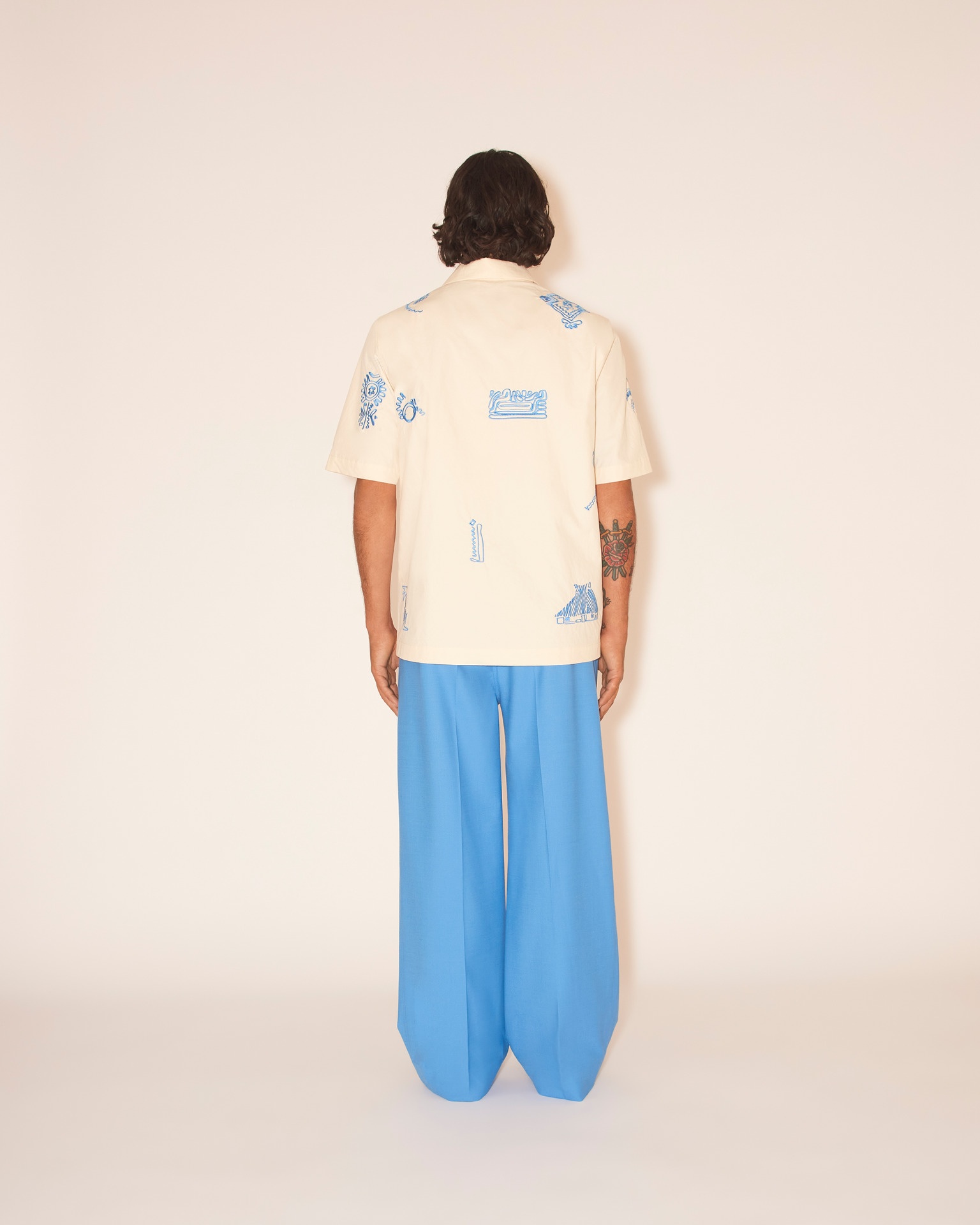 BODIL - Short sleeve shirt - Creme - 5