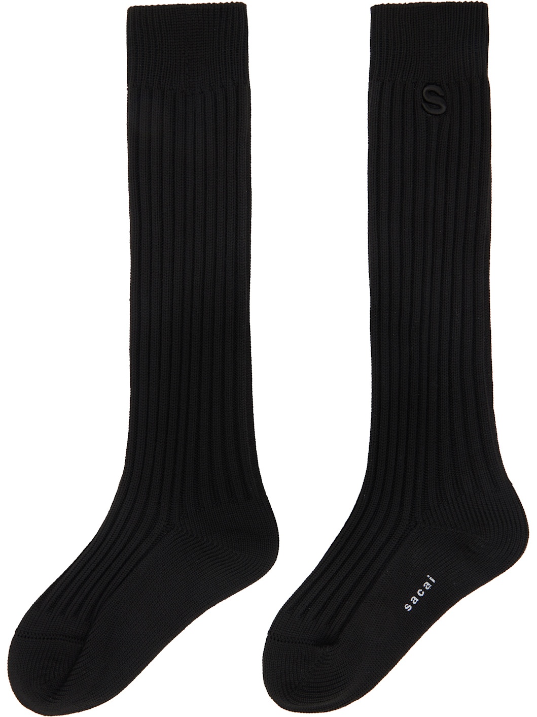 Black Rib Socks - 2