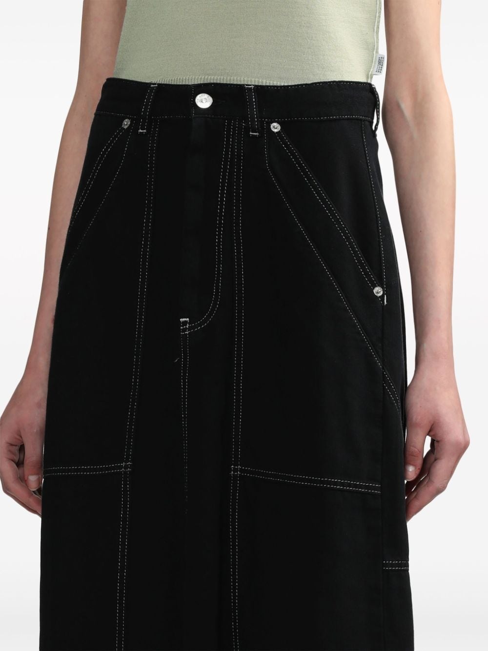 A-line denim skirt - 5