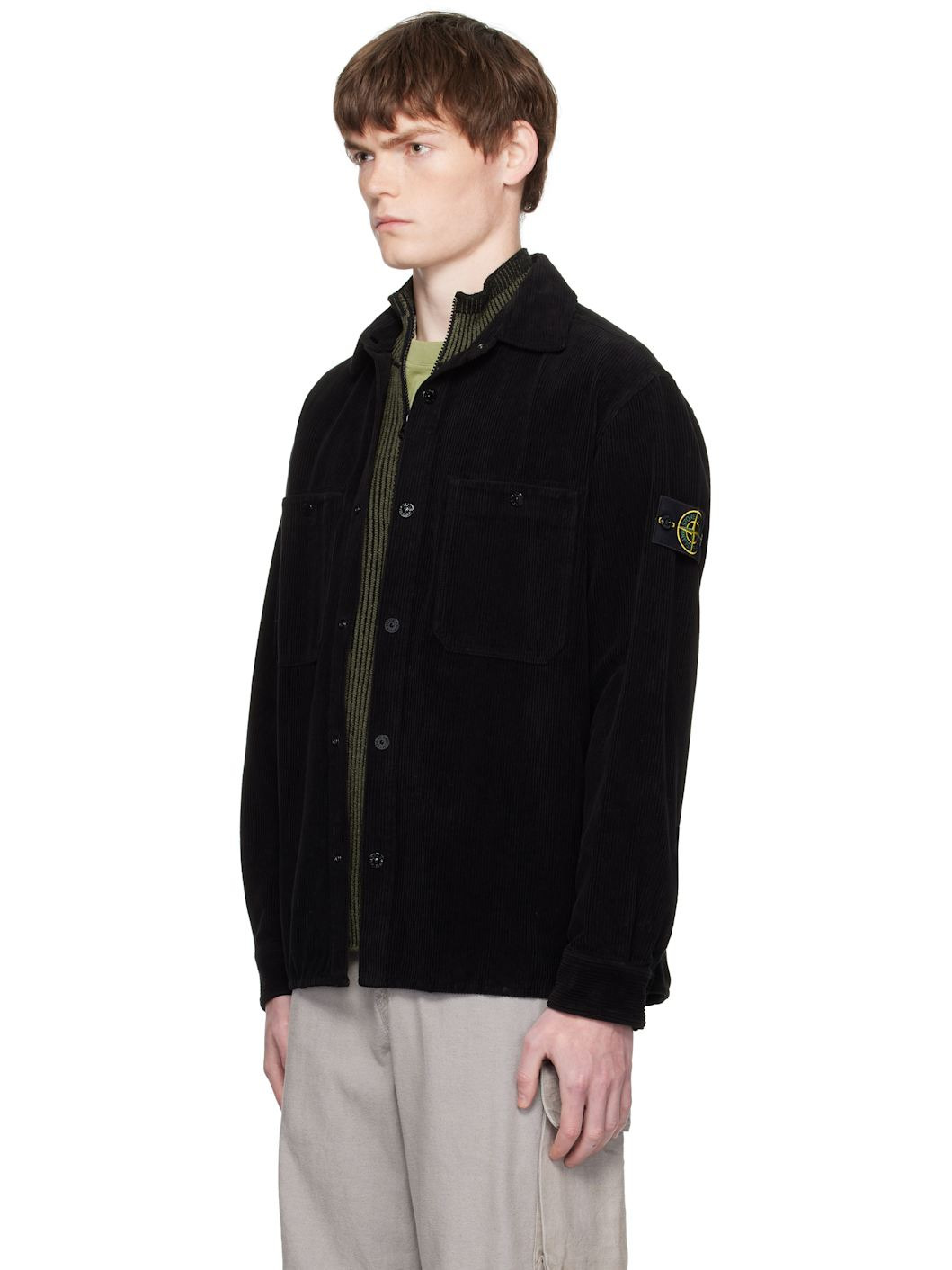 Black 1200012 Organic Cotton Corduroy 800 Shirt - 4
