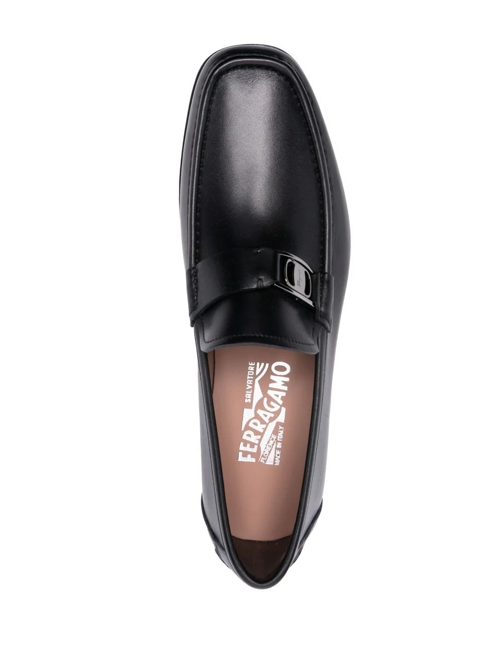 buckled leather loafers - 4