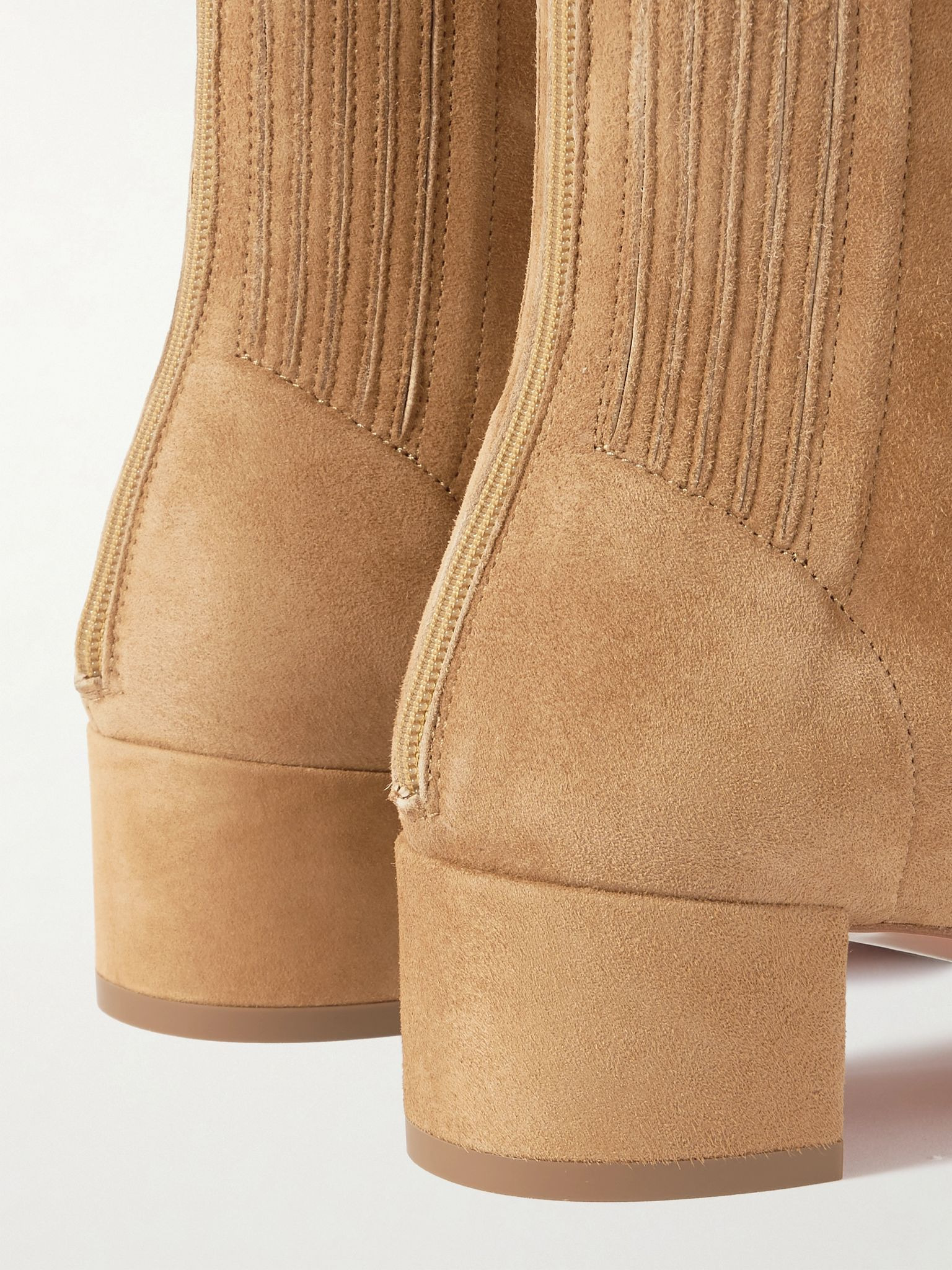 Saint Honoré 35 suede ankle boots Camel - 4