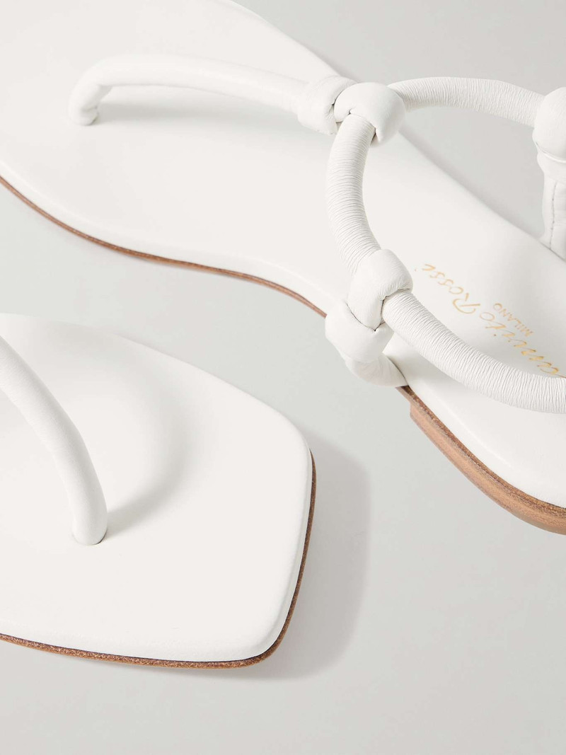 Knotted leather sandals 4