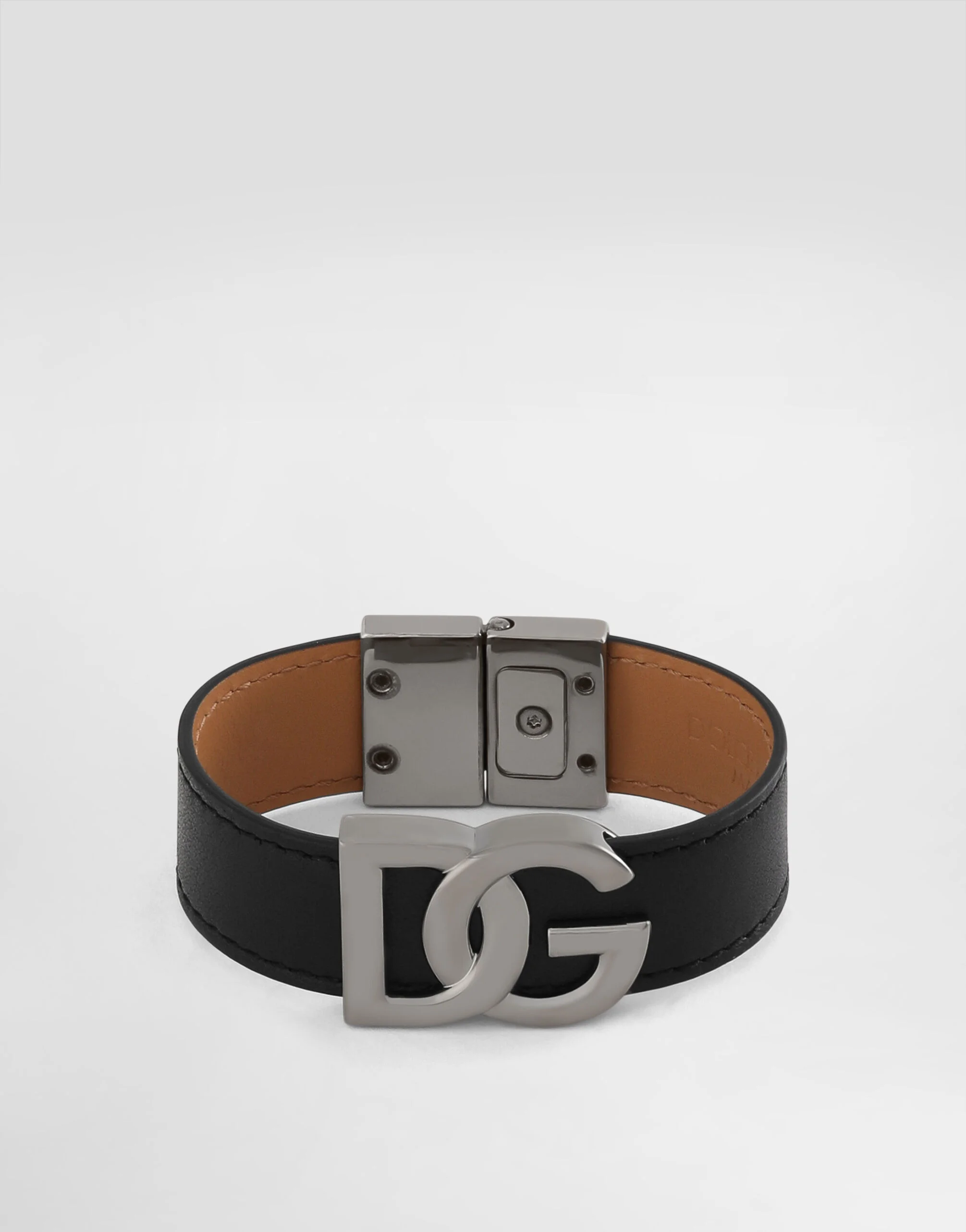 Calfskin bracelet with DG logo - 1