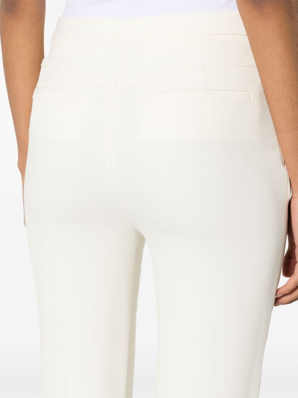 high-waist flared trousers - 6
