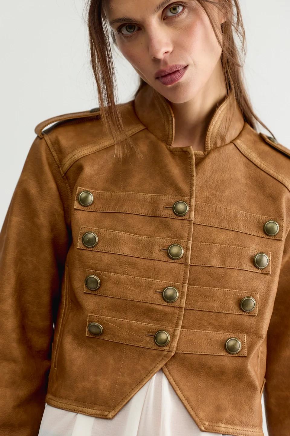 We The Free Ryland Vegan Leather Band Jacket - 1