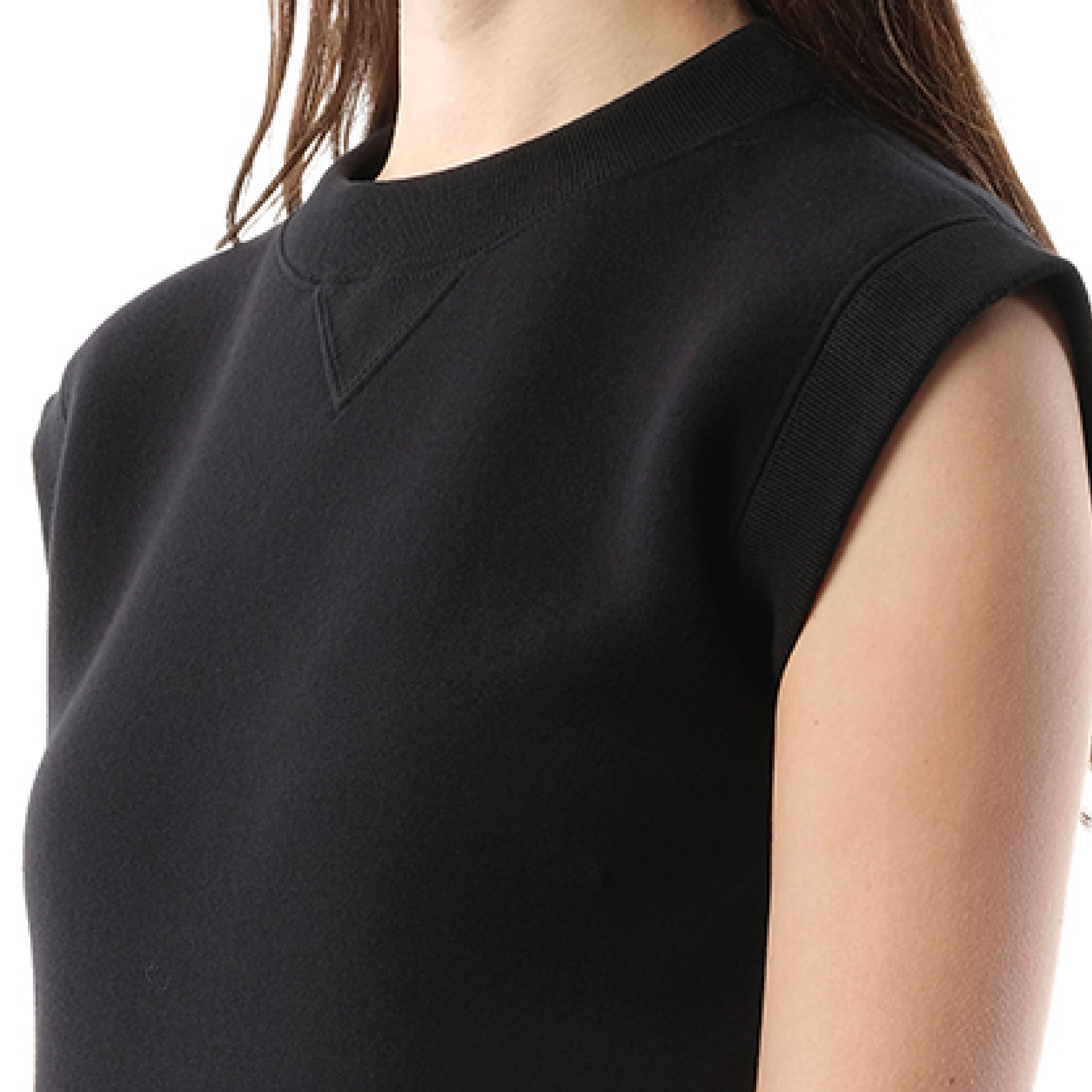 Sponge Sweat Dress in Black - 3