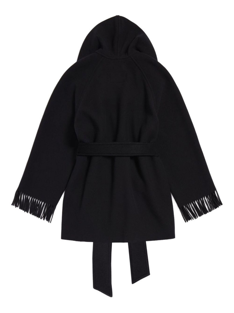 fringed-edge hooded cardi-coat 5