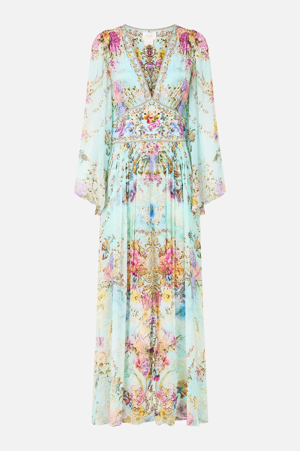 FLARED SLEEVE DRESS - 1