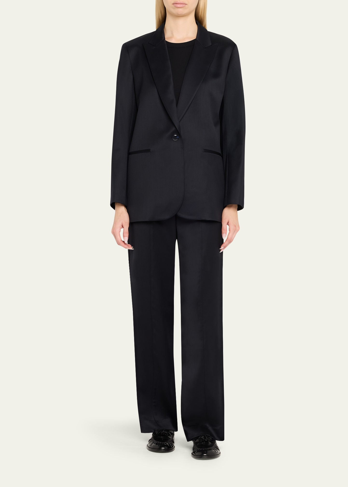 Girl Boy Girl Satin-Faced Wool Blazer - 2