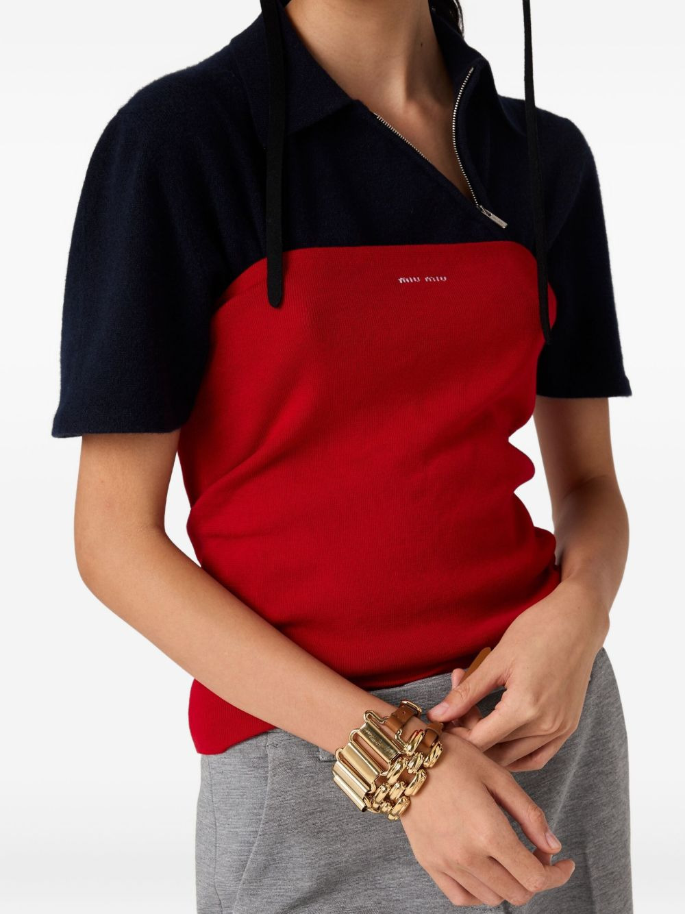 logo-intarsia top - 4