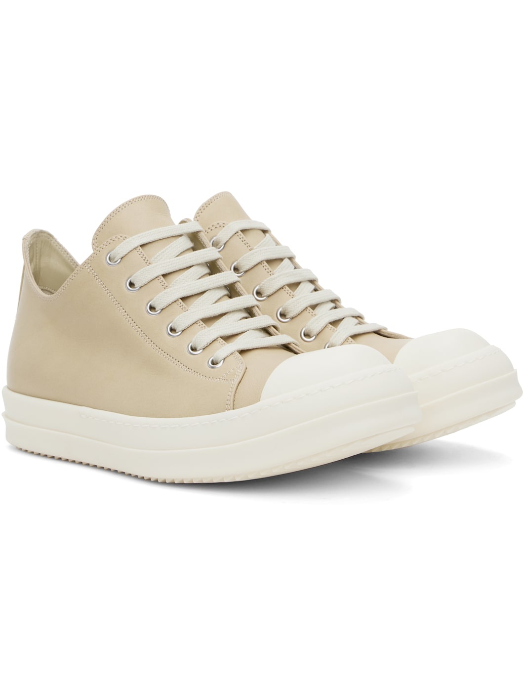 Beige Hollywood Low Sneaks Sneakers - 4