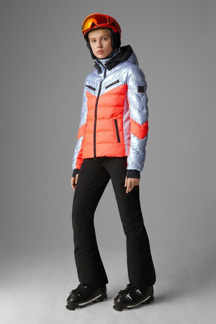 Farina Ski jacket in Ice blue/Orange - 4