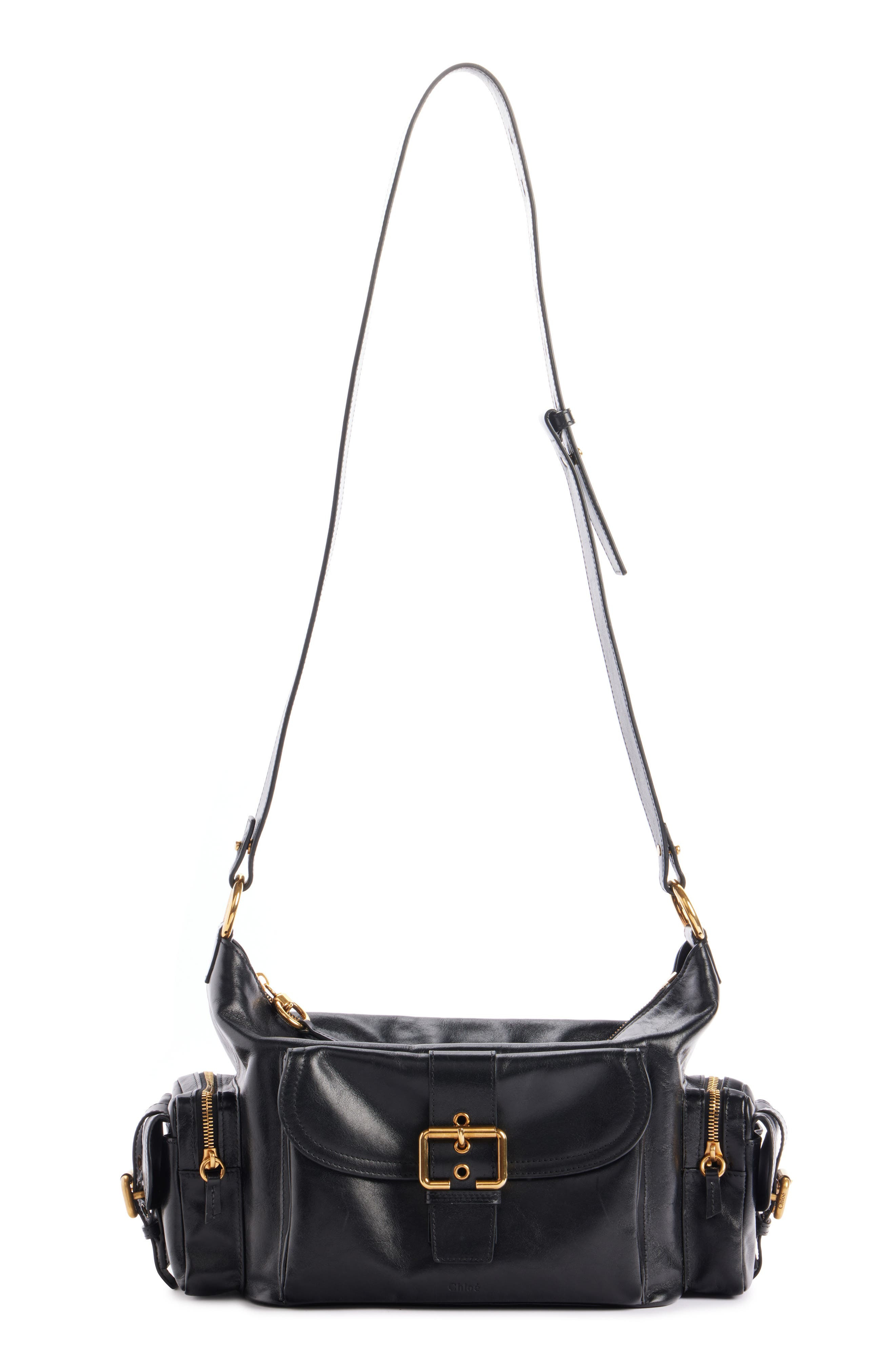 Chloé Camera Leather Top Handle Bag in Black at Nordstrom - 8
