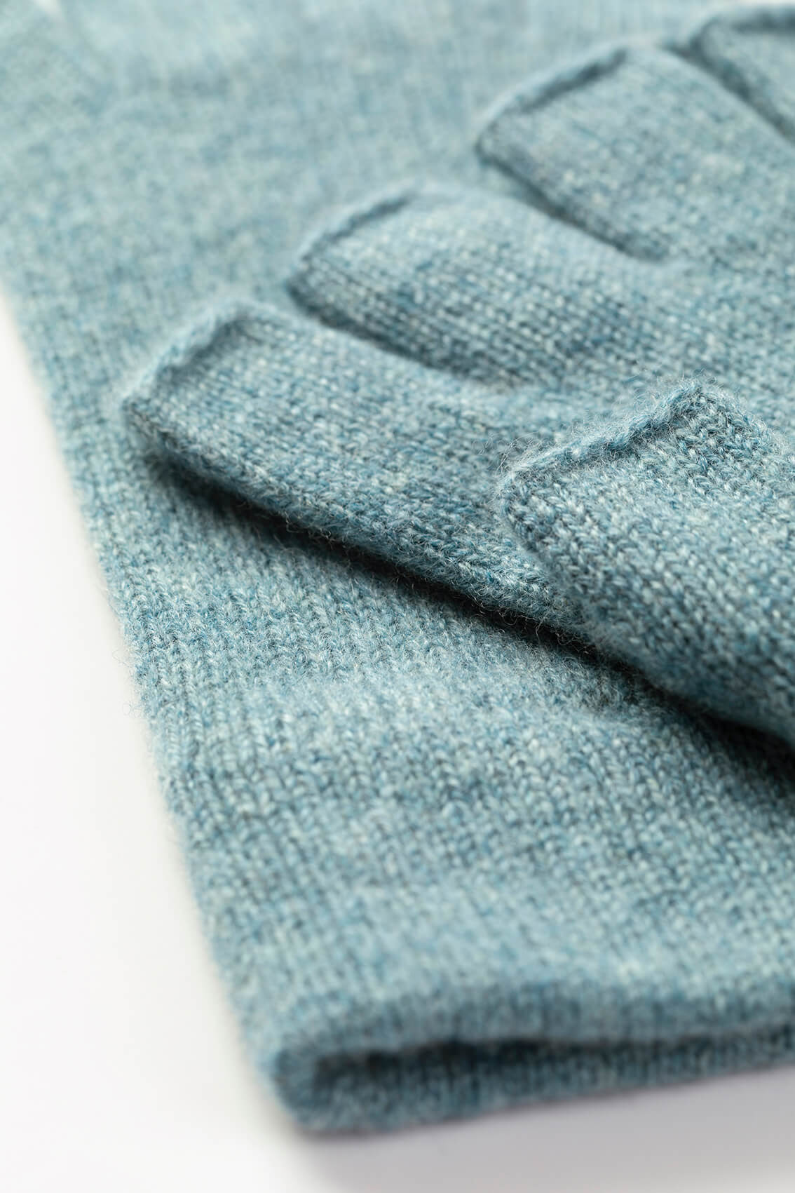Fingerless Green Cashmere Gloves - 2