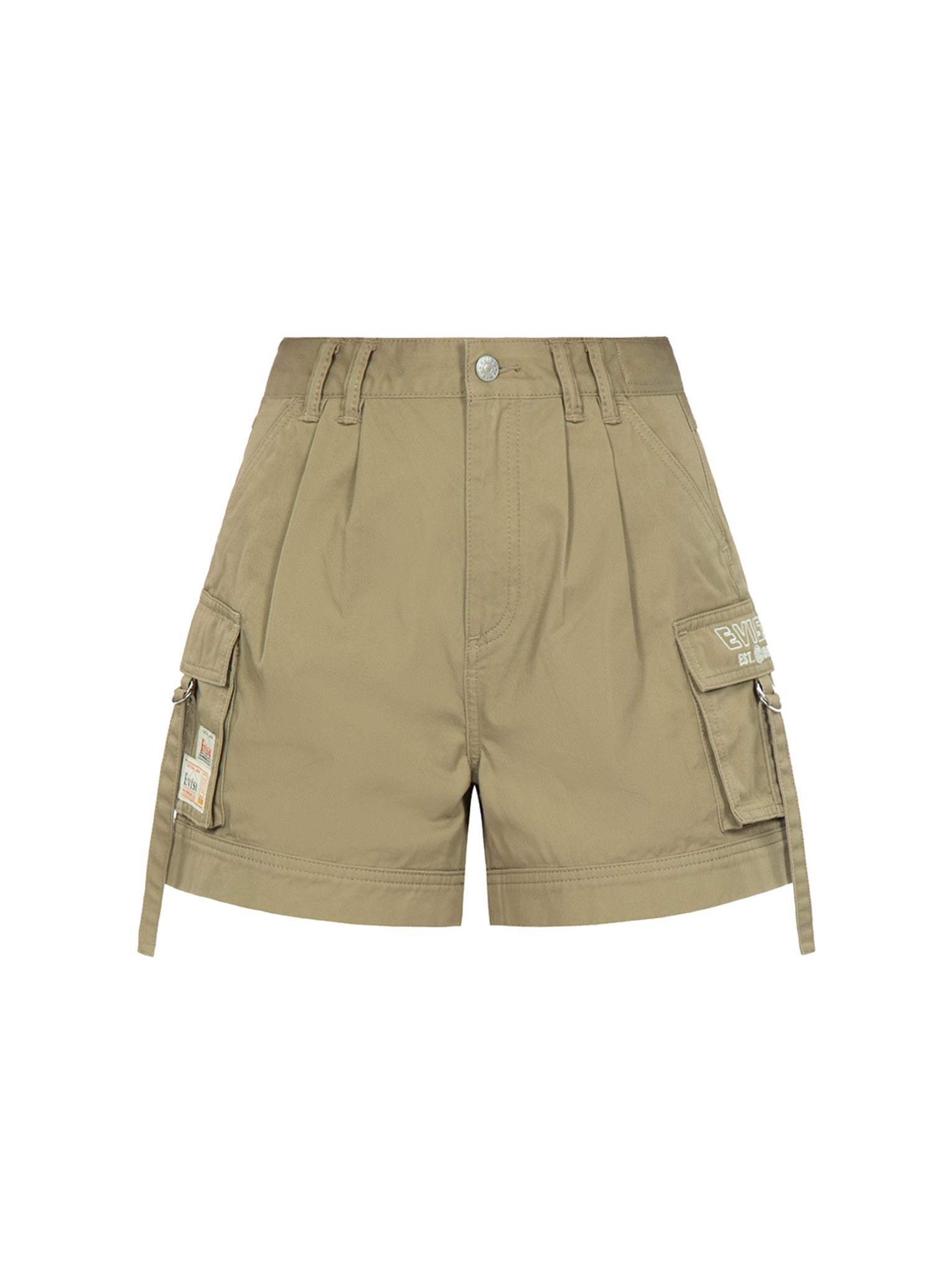 SEAGULL AND LOGO EMBROIDERY CARGO SHORTS - 13