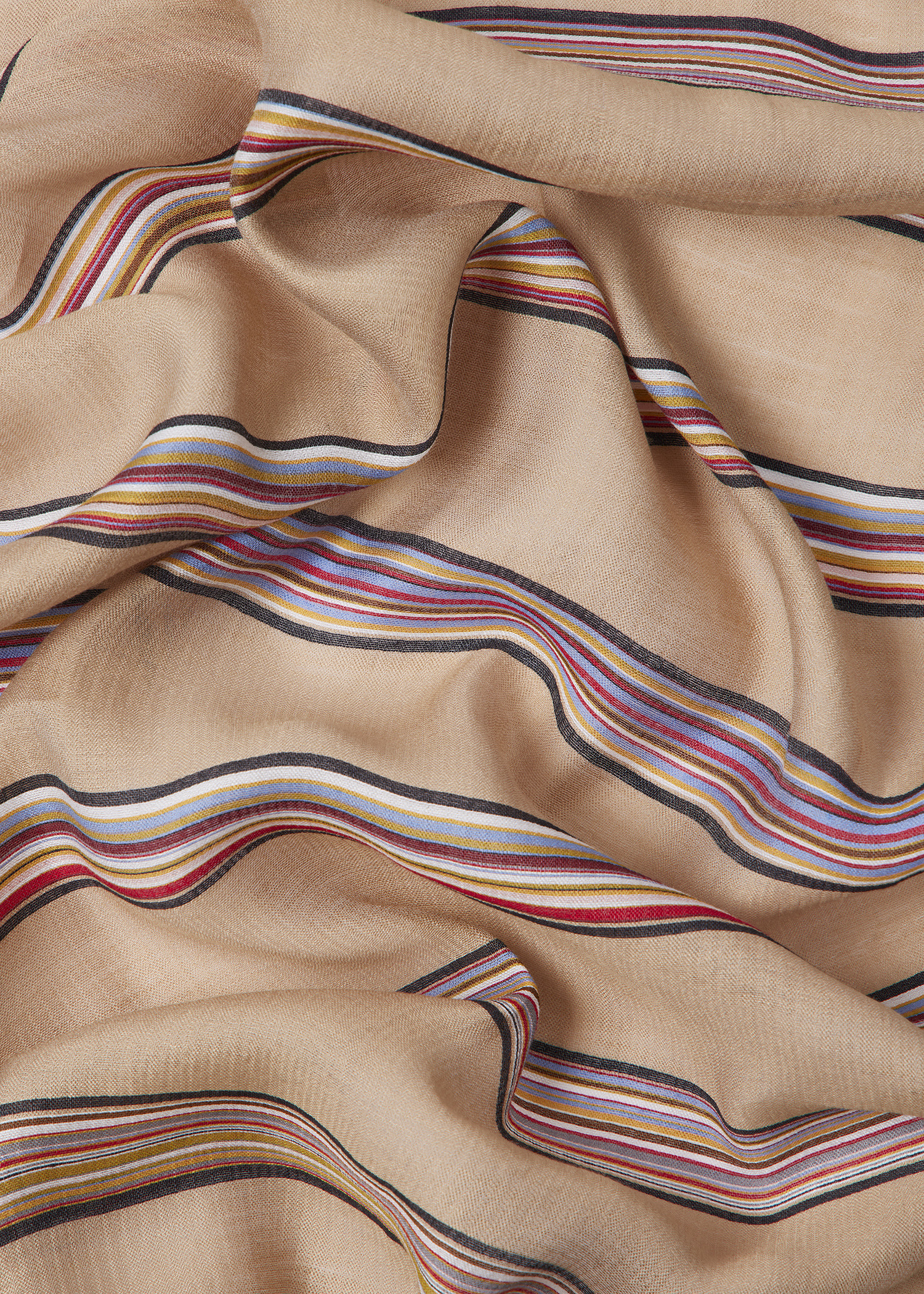 Women's Broken 'Signature Stripe' Silk-Blend Scarf - 3