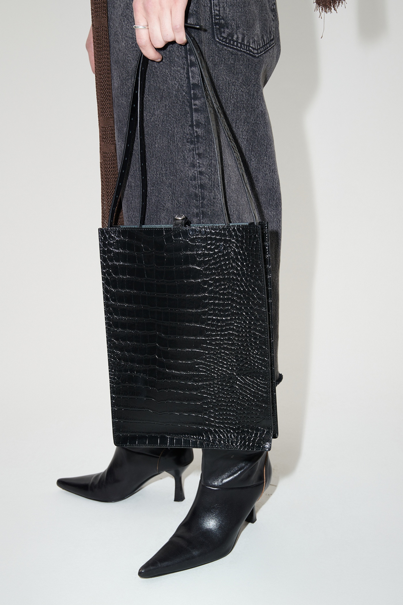 Our Legacy Sub Tote Black Croco | REVERSIBLE Our Legacy Sub Tote Black Croco | REVERSIBLE