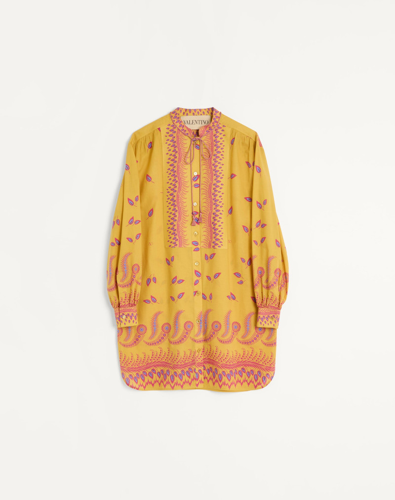 SHORT DRESS IN VOYAGE IMAGINAIRE MUSLIN - 1