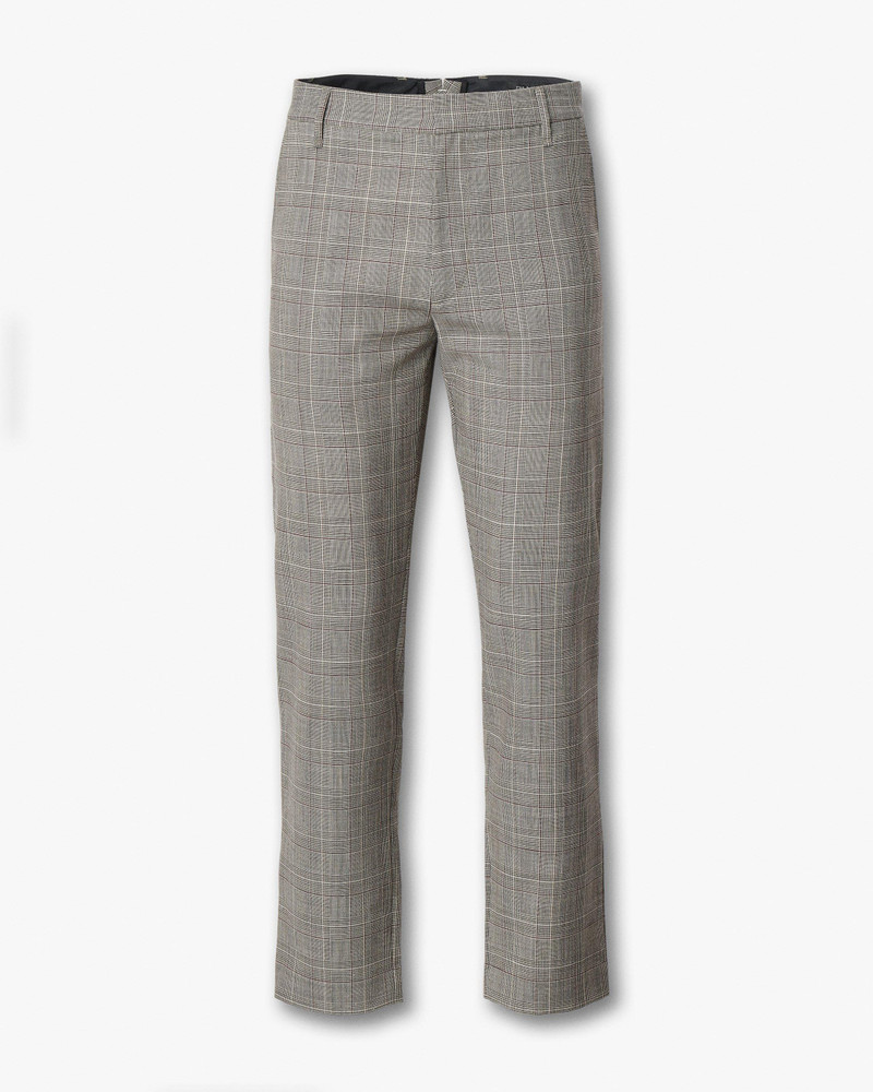 Evan Italian Plaid Wool Trousers 1