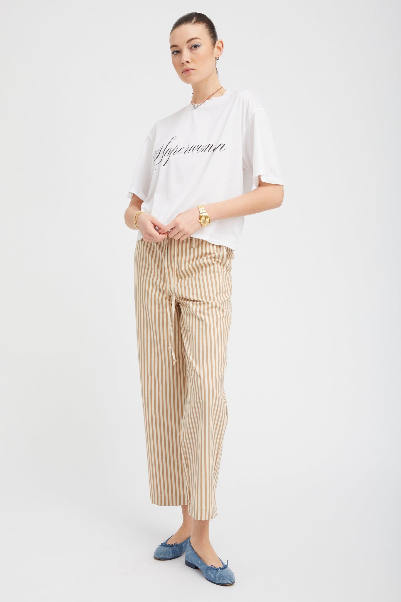 WHITE SUPERWOMAN BOXY TEE - 3