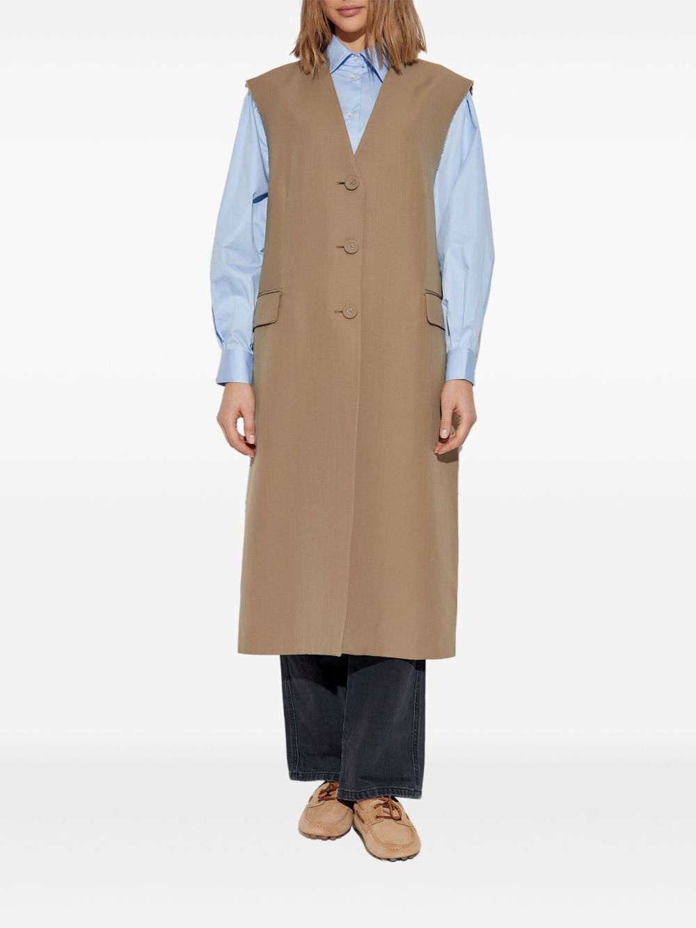 sleeveless coat - 3