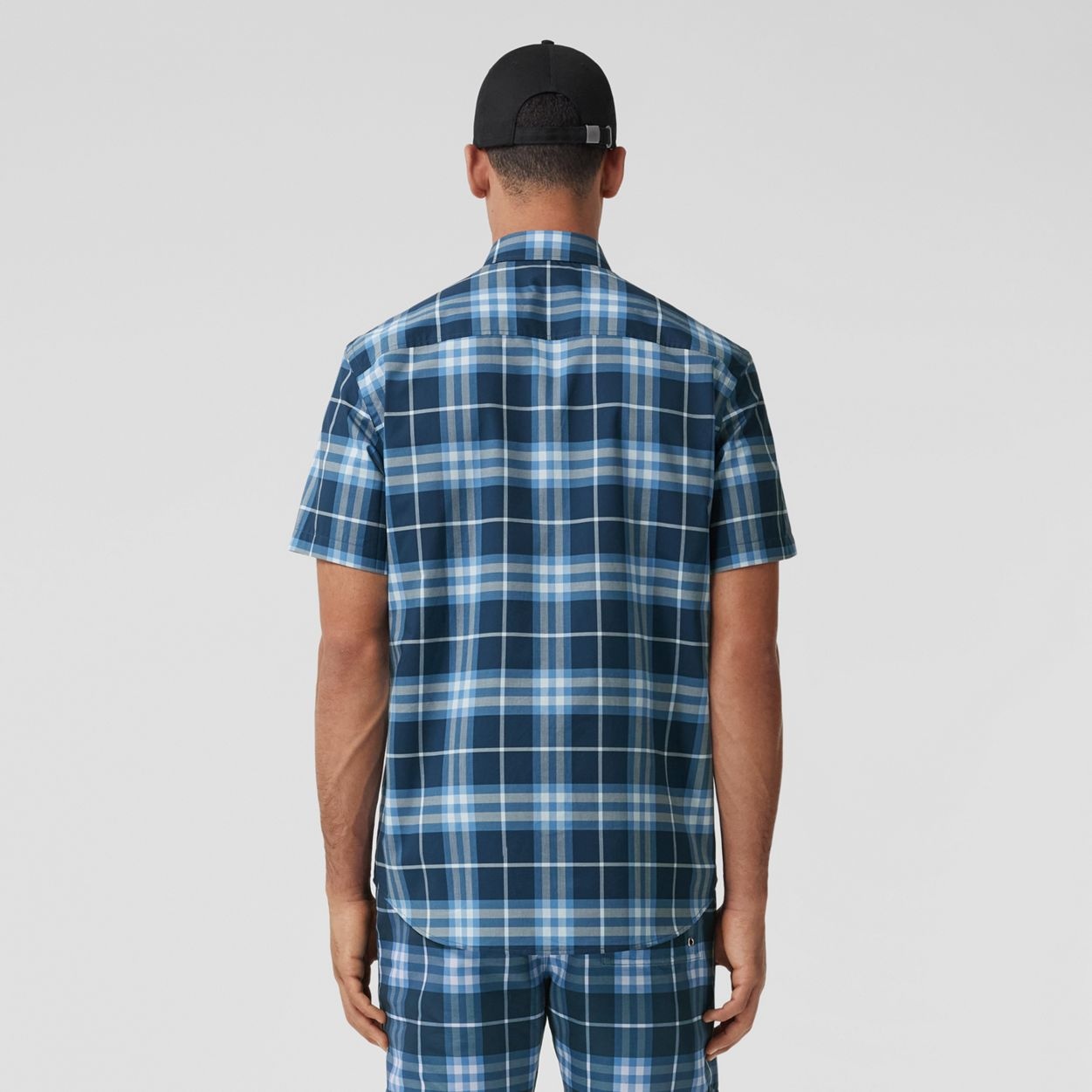 Short-sleeve Check Cotton Shirt - 4