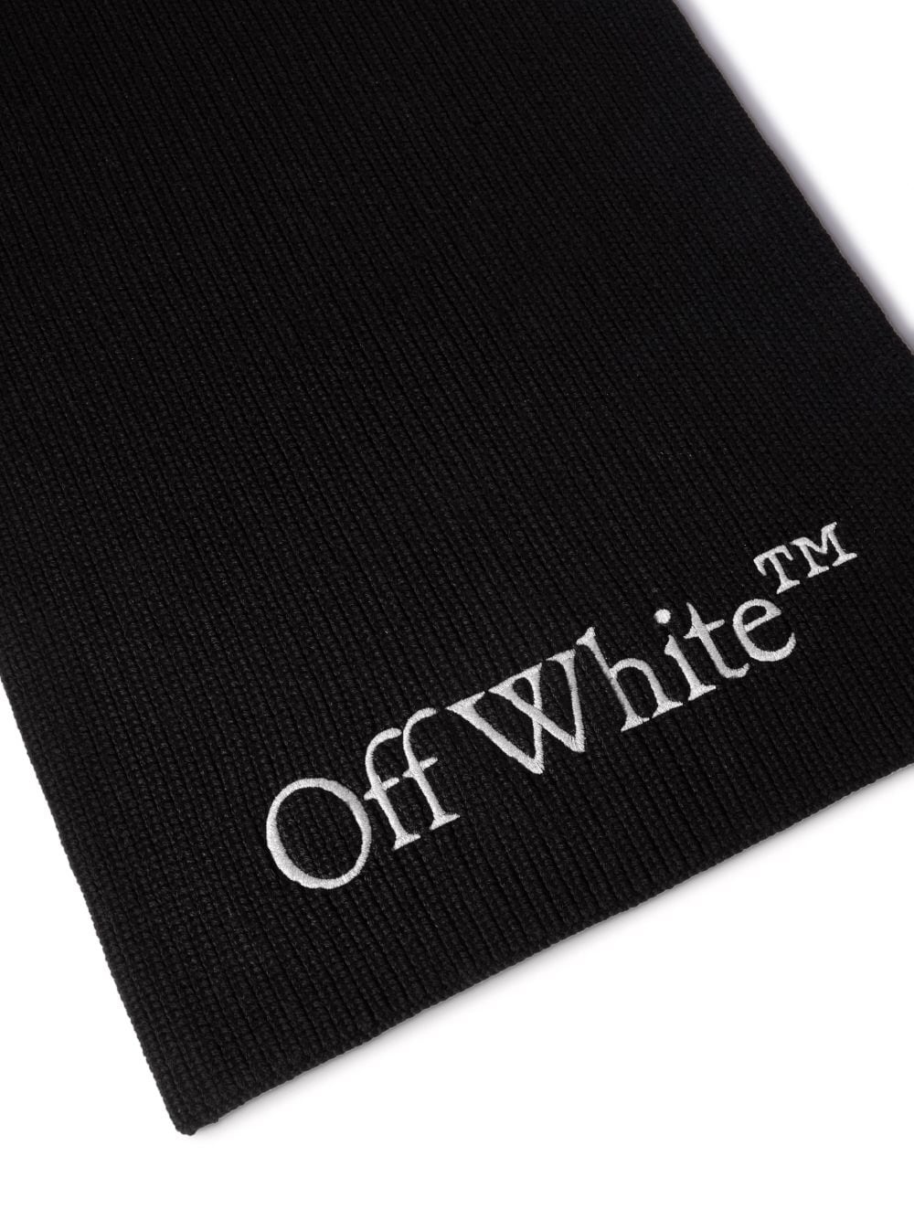 Bookish logo-knit scarf - 2