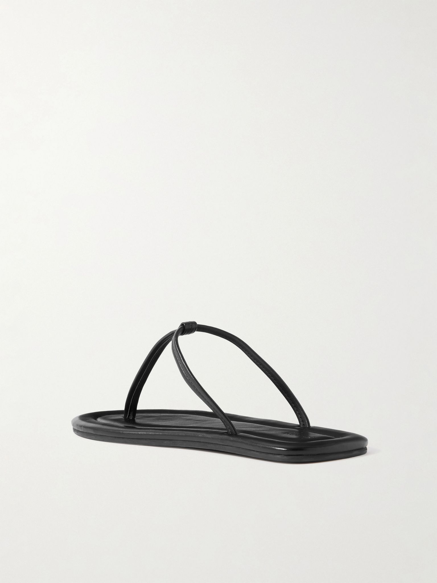 T leather sandals Black - 3