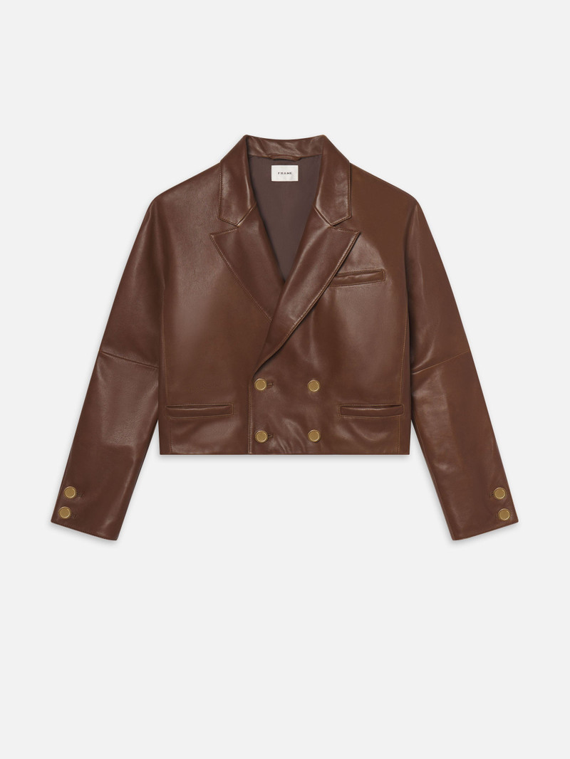 The Leather Timeless Jacket in Cedar 1