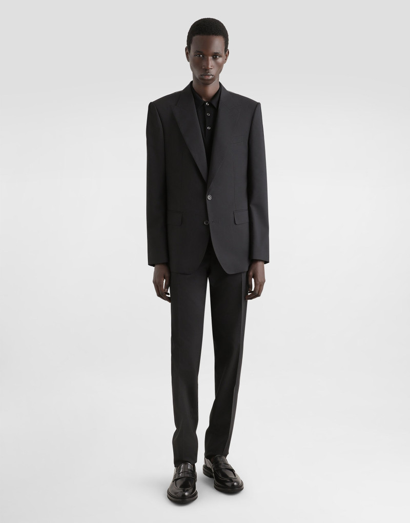 Dolce & Gabbana Wool polo-shirt with branded tag outlook