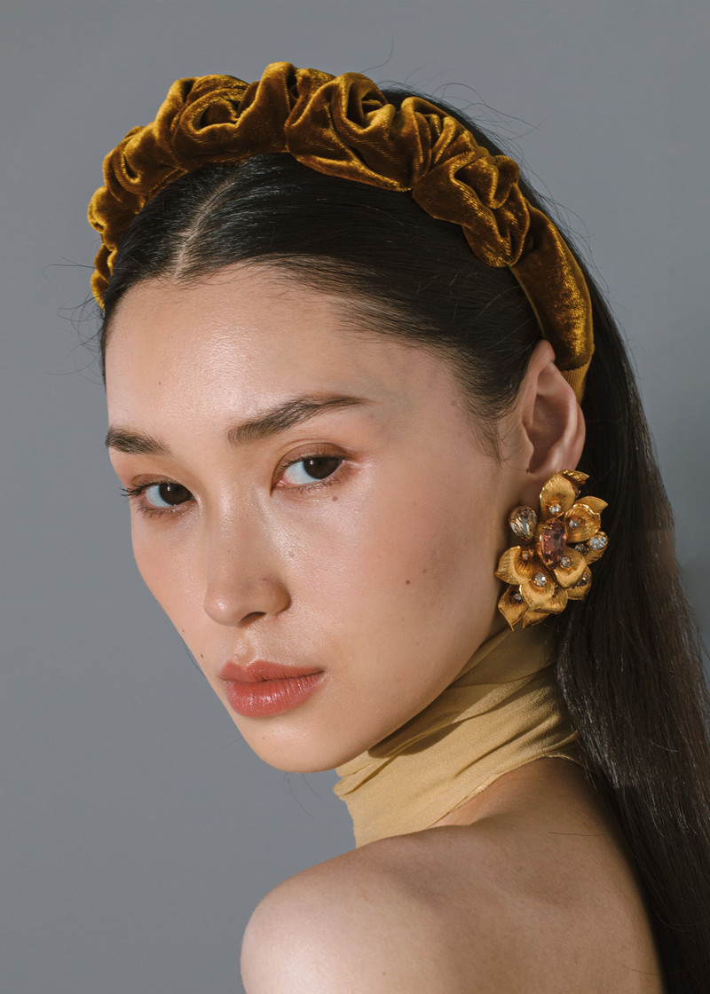 Jennifer Behr Lia Headband in Velvet outlook