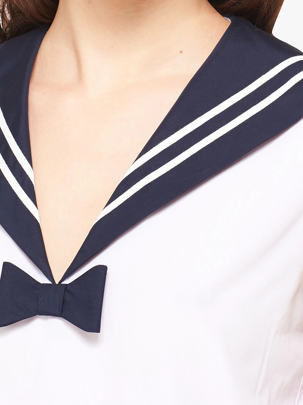 sailor-inspired sleeveless blouse - 5