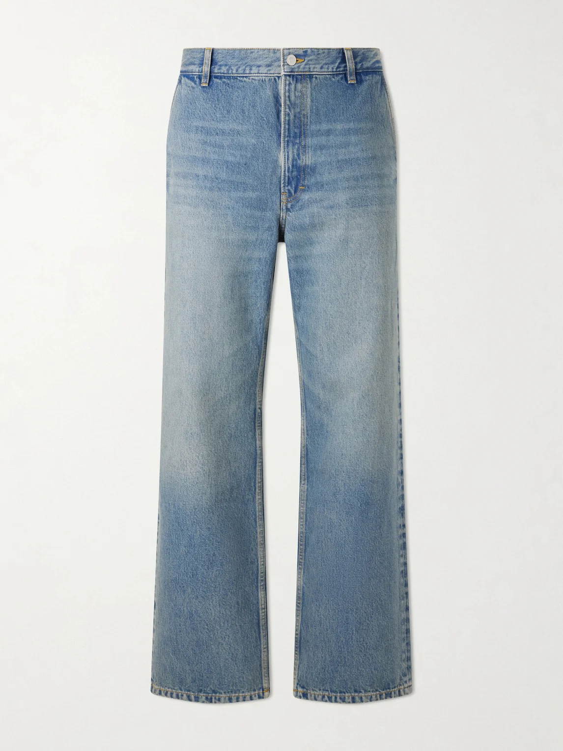 Genua Straight-Leg Mid-Rise Cotton Jeans - 1