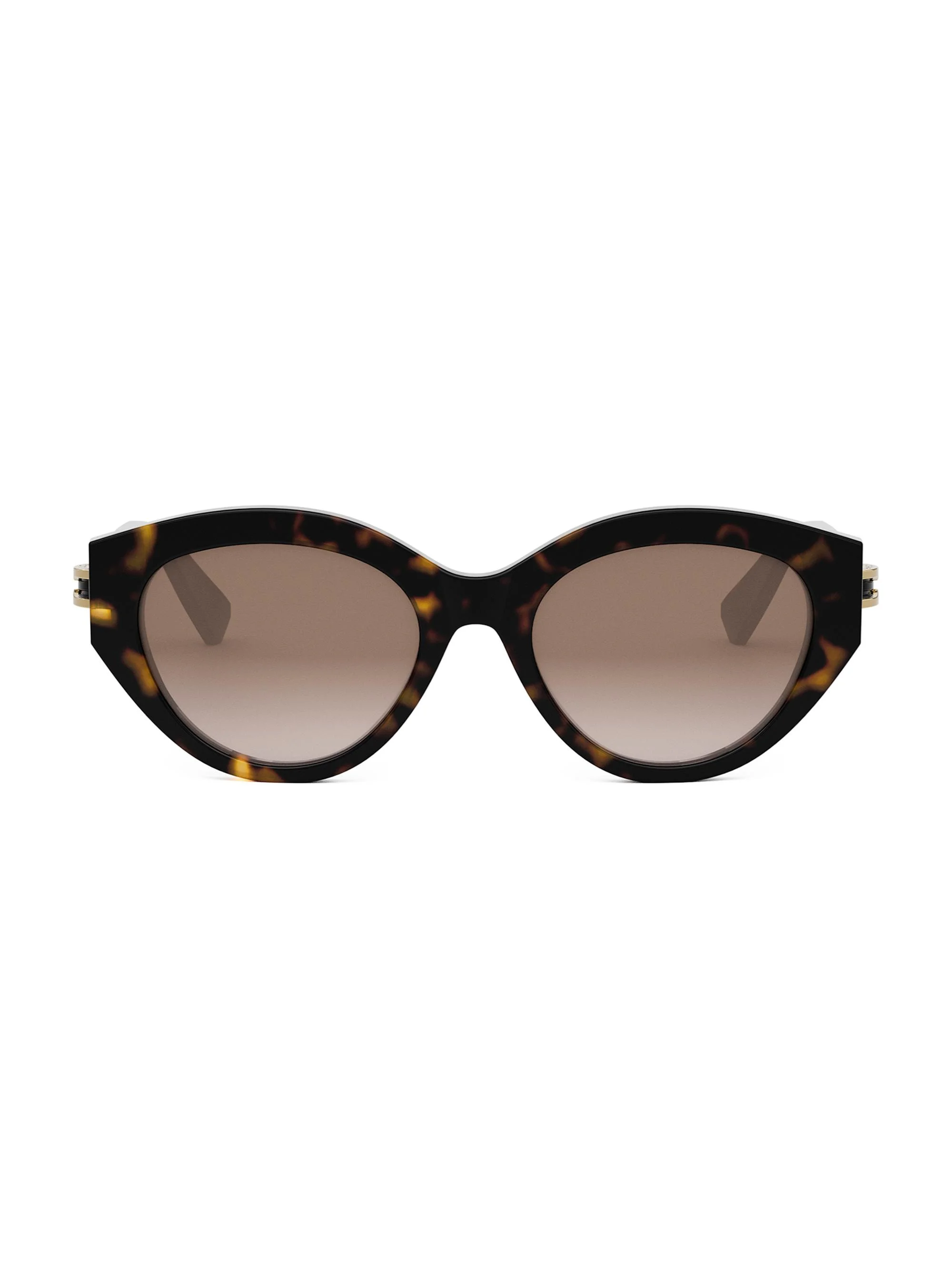 Women's B. Zero1 53MM Oval Sunglasses - Dark Havana Brown - 1