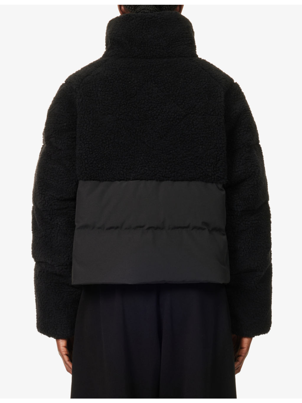Elora fleece-panel shell-down puffer jacket - 4